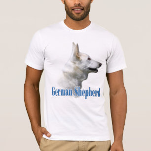 Camiseta Nome do German shepherd Branco