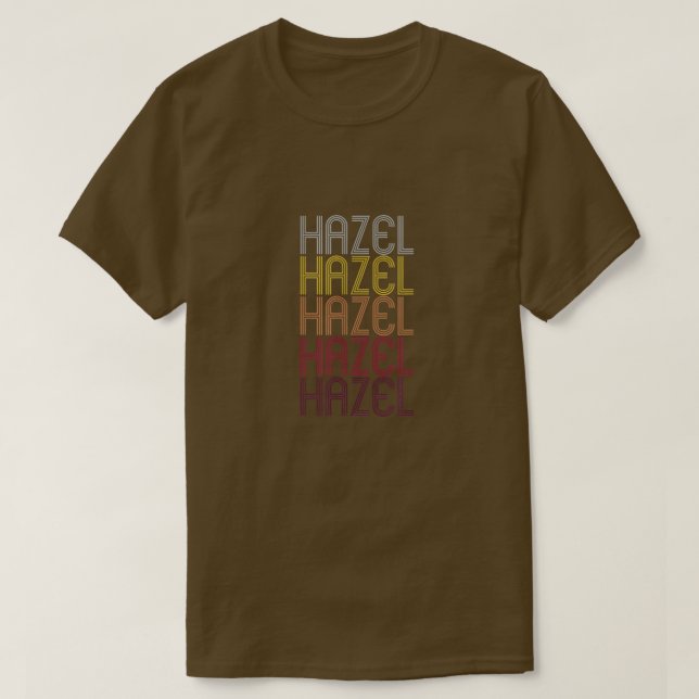 Camiseta Nome do Hazel Presente Nome Personalizado (Frente do Design)