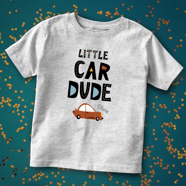 Camiseta Nome do Homem de Carro Pequeno (Criador carregado)