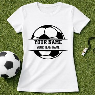 Camiseta Nome do Jogador de Futebol & Ilustração Personaliz