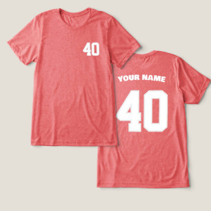 Camiseta Nome do Jogador Personalizado Número Esportes