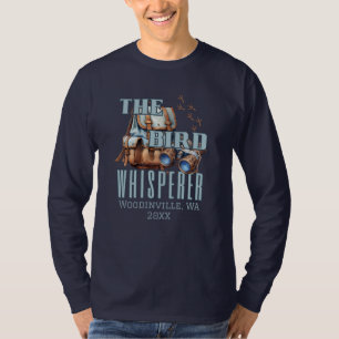 Camiseta Nome do Local de Observância de Aves Personalizada