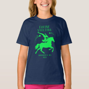 Camiseta Nome do Local de Salto Personalizado do Equino