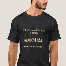 Camiseta Nome do Martini de vinho de cerveja na moda único