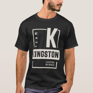 Camiseta Nome do Membro da Vida da Equipe Kingston