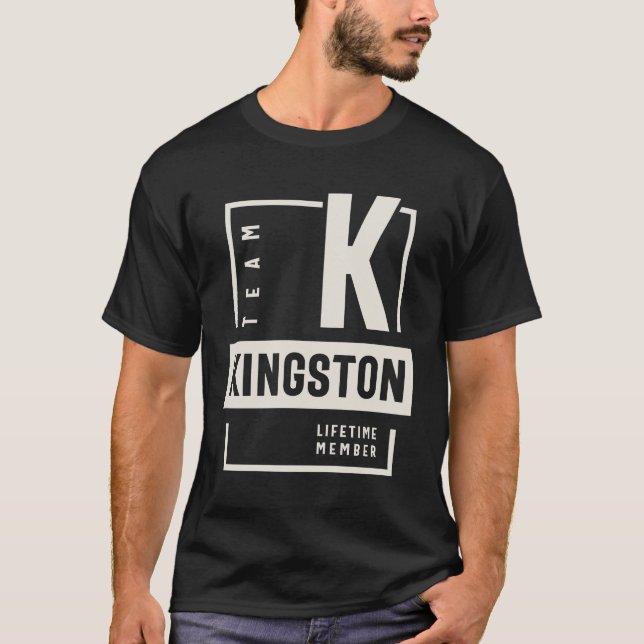 Camiseta Nome do Membro da Vida da Equipe Kingston (Frente)