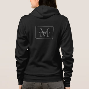Camiseta Nome do Modelo de Impressão de Monograma Feminino