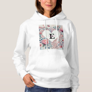 Camiseta Nome do monograma corações do Namorados aquarela f