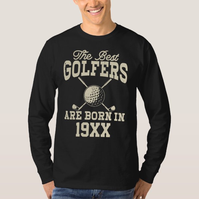 Camiseta Nome do Nascer de Golfe Personalizado Engraçado (Frente)