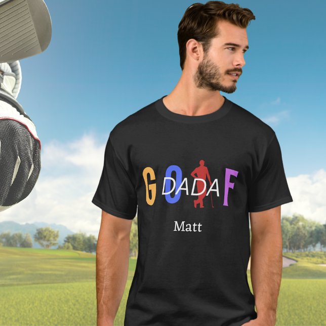 Camiseta "Nome do Pai de Golfe Personalizado (Criador carregado)