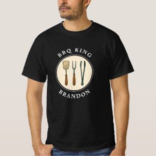 Camiseta Nome do Pai do Emblem das Ferramentas de Grelha do