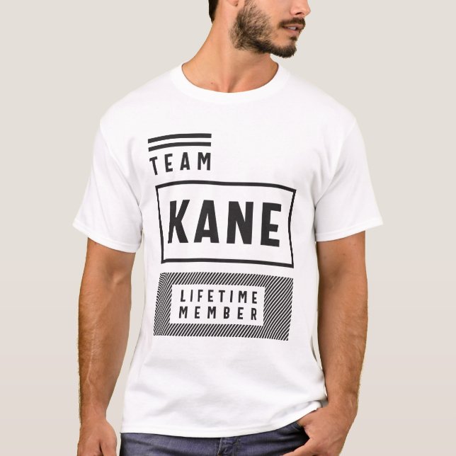 Camiseta Nome do Painel do Membro de Vida do Kane da Equipe (Frente)