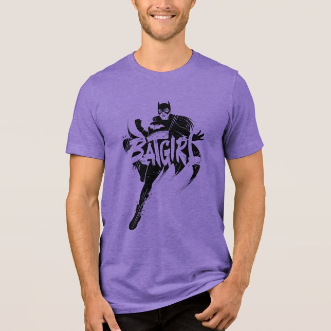 Camiseta Nome do Pincel de Tinta da Batgirl (Frente)