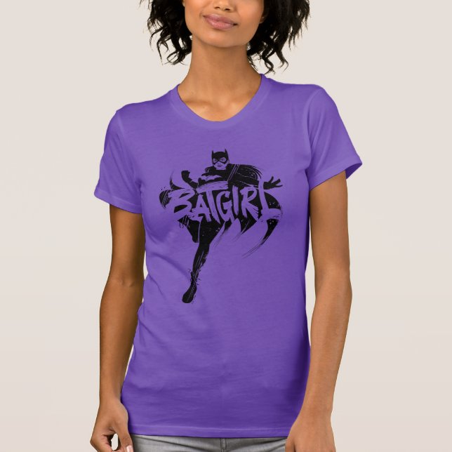 Camiseta Nome do Pincel de Tinta da Batgirl (Frente)