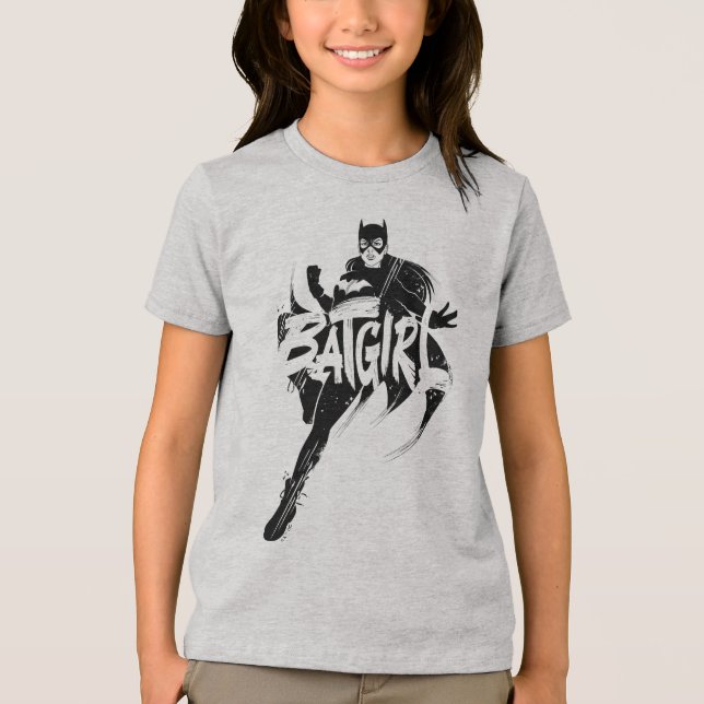Camiseta Nome do Pincel de Tinta da Batgirl (Frente)