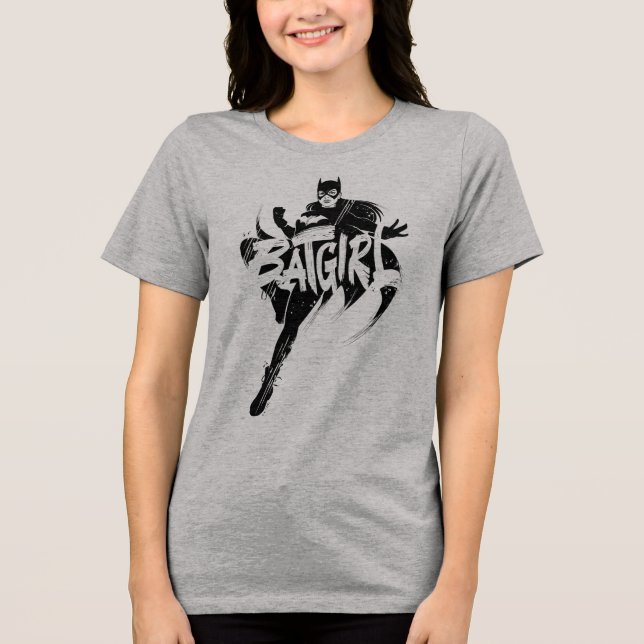 Camiseta Nome do Pincel de Tinta da Batgirl (Frente)