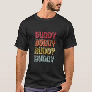 Camiseta Nome do presente BUDDY Personalizado Divertido Ret