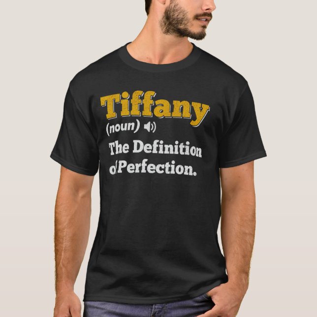 Camiseta Nome do presente da Tiffany Nome personalizado de  (Frente)