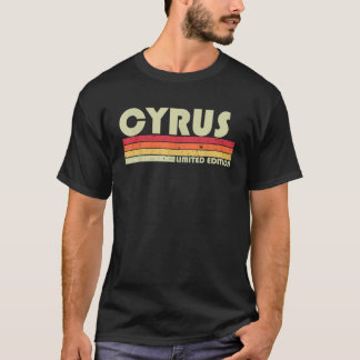 Camiseta Nome do presente do CYRUS Personalizado Funny Retr
