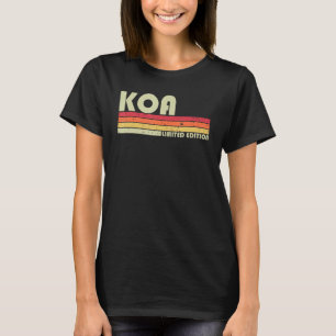 Camiseta Nome do presente KOA Personalizado Funny Retro Vin