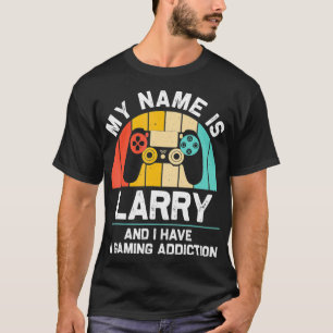 Camiseta Nome do presente LARRY Nome personalizado Funny Ga