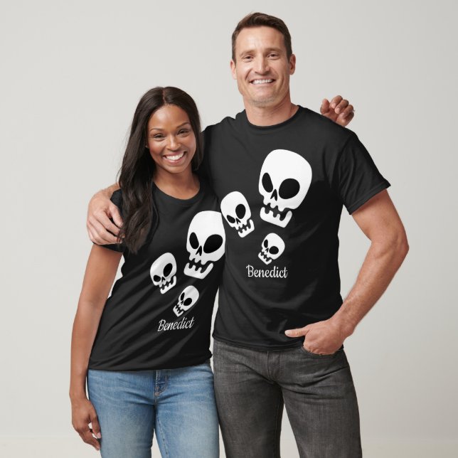 Camiseta Nome do rosto da abóbora-de-bico-de-lanterna do Ha (Unissex)