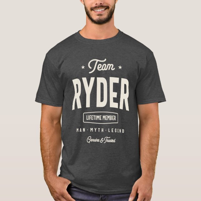 Camiseta Nome do Ryder da Equipe Nome do Ryder (Frente)