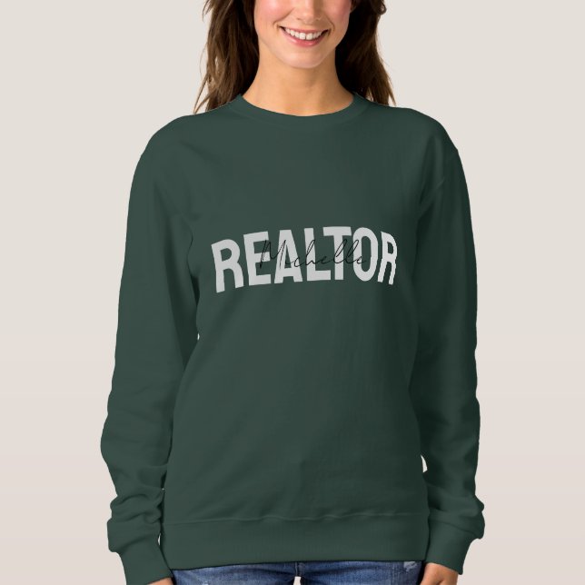Camiseta Nome do Script do Realtor do Agente Imobiliário Ro (Frente)