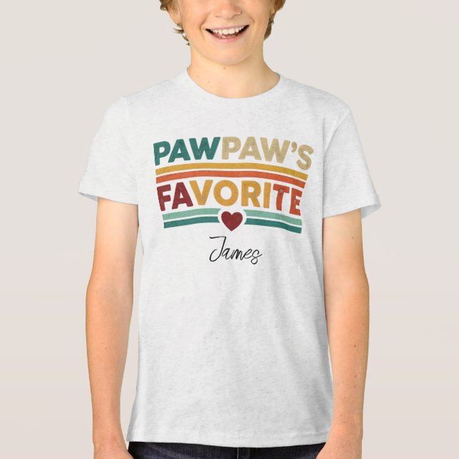 Camiseta Nome do Script Moderno Simples Retro Favorito do V (Frente)
