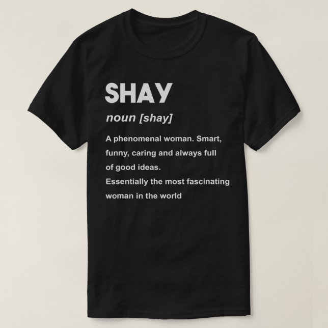 Camiseta Nome do Shay  (Frente do Design)