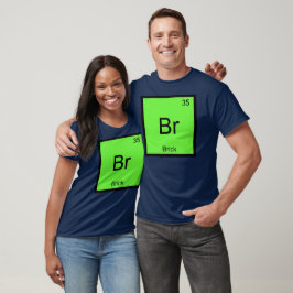 Camiseta Nome do Tijolo Elemento Químico Tabela Periódica