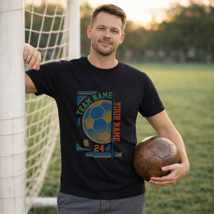 Camiseta Nome do Time de Futebol Número do Jogador Bola Mod