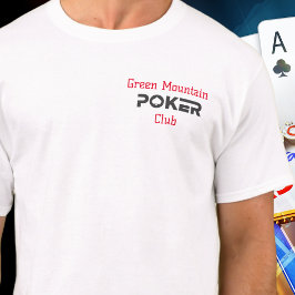 Camiseta Nome do Torneio da Liga do Poker Minimalista