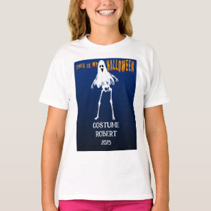 Camiseta Nome do Traje de Halloween Personalizado