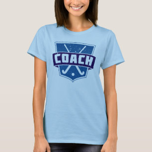 Camiseta Nome do treinador de hóquei em campo e Impressão d