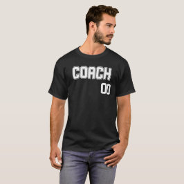 Camiseta Nome do treinador personalizado e estilo 'Number J