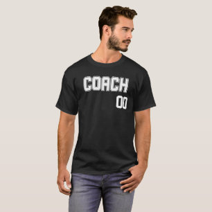 Camiseta Nome do treinador personalizado e estilo 'Number J