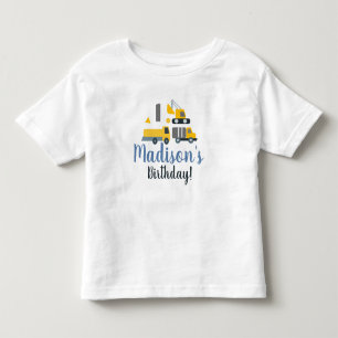 Camiseta Nome do Veículo da Festa de Aniversário de Constru