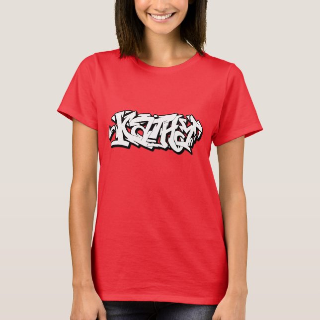 Camiseta Nome dos grafites de Kathy (Frente)