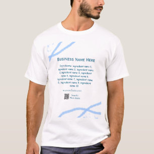 Camiseta Nome dos ingredientes adiciona nome comercial webs