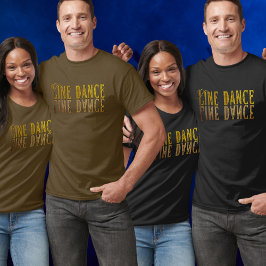 Camiseta Nome dourado da princesa de dança de linha