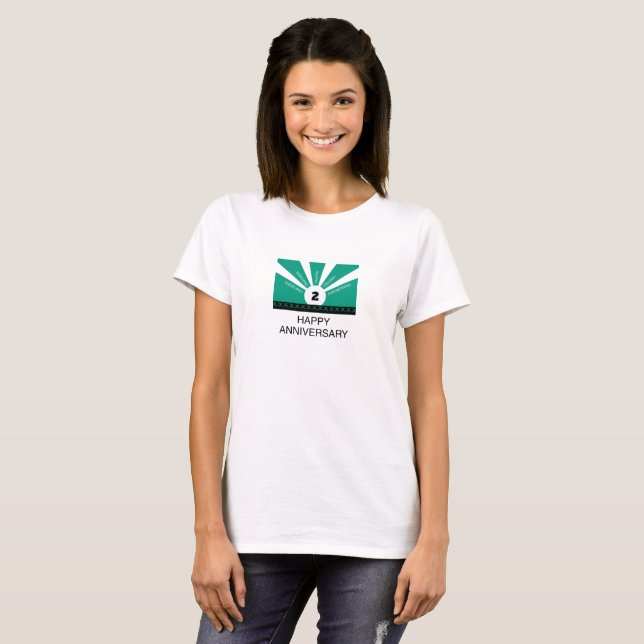 Camiseta Nome e ano personalizados, Aniversário do funcioná (Frente Completa)