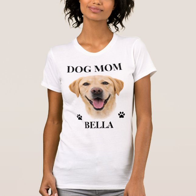 Camiseta Nome e Foto de Cachorro Personalizados Simples Mod (Frente)