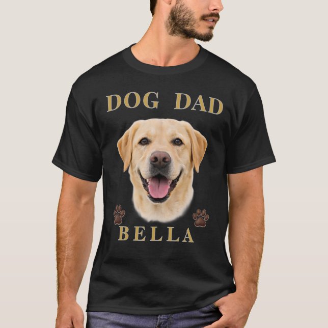 Camiseta Nome e Foto de Cachorro Personalizados Simples Mod (Frente)