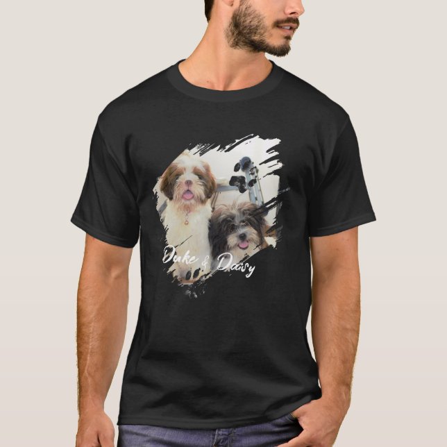 Camiseta Nome e Foto de Tipografia Moderna Simples e Legal  (Frente)