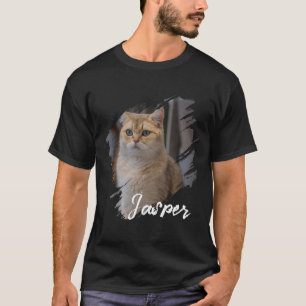 Camiseta Nome e foto personalizados modernos e simples para