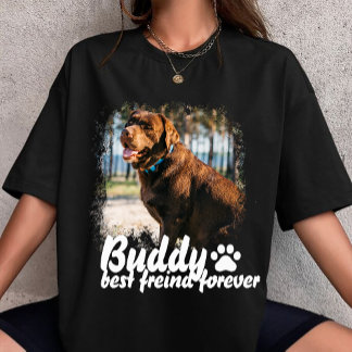 Camiseta Nome e Foto Personalizados Simples Modernos para P
