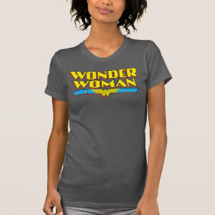 Camiseta Nome e logotipo da mulher maravilhosa