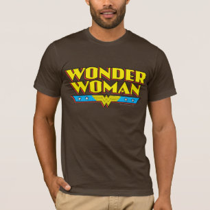 Camiseta Nome e logotipo da mulher maravilhosa