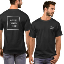 Nome e logotipo do funcionarios Empresa traseira